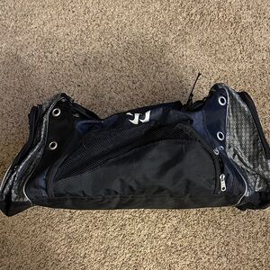 Warrior Blackhole lacrosse equipment bag Black and Gray Men's Bag